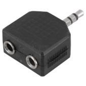 Répartiteur audio jack 3,5 mm Q-link 1 male-2 fem