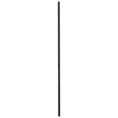 Hoekprofiel kunststof zwart 30x30 mm 260 cm
