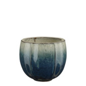 Bloempot Corsica groen keramiek 19 x 21 cm