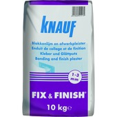 Knauf Fix & Finish blokkenlijm en afwerkpleister 10 kg