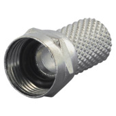 Q-link F-connector voor coaxkabel 6 mm² spatwaterdicht 2 stuks