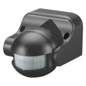 Détecteur de mouvement Q-link 180 degrés 1200 W IP44 noir