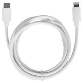 Q-link USB-C naar Lightning data- en laadkabel voor iPhone wit