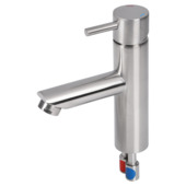 Differnz wastafelkraan met hendel Inox