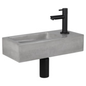 Ensemble de lave-mains Jukon béton 38,5x18,5x9 cm