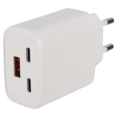 Chargeur USB Q-Link Gan QC + PD + PD 65 W blanc