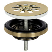 Differnz afvoerplug voor handenwasser mat goud