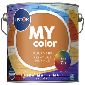 Histor MY Color muurverf extra mat basis zn 2,5 liter