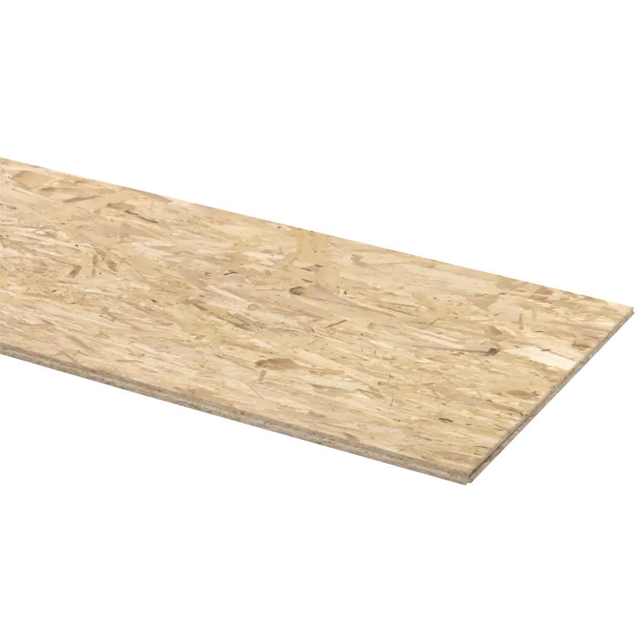 OSB3 plaat 244x59 cm dikte 15 mm met 4-zijdige tand en groef 