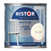 Histor Perfect Finish houtlak hoogglans RAL 9010 gebroken wit 250 ml
