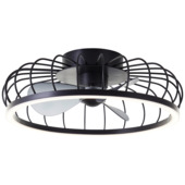 Brilliant plafondventilator Arezzo met lamp en CCT functie 36W 4200 lumen zwart