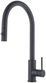 Atlantic keukenkraan Colin zwart uittrekbaar