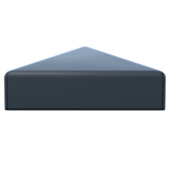 Coiffe pour poteau de jardin 7x7 cm noir