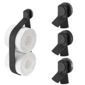 Porte-rouleaux de réserve mural Tiger Orion noir