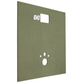 Toilet achterwand MDF 122 x 100 cm 15 mm vochtwerend