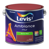 Peinture Levis Ambiance Mur extra mate 2,5 L rubis