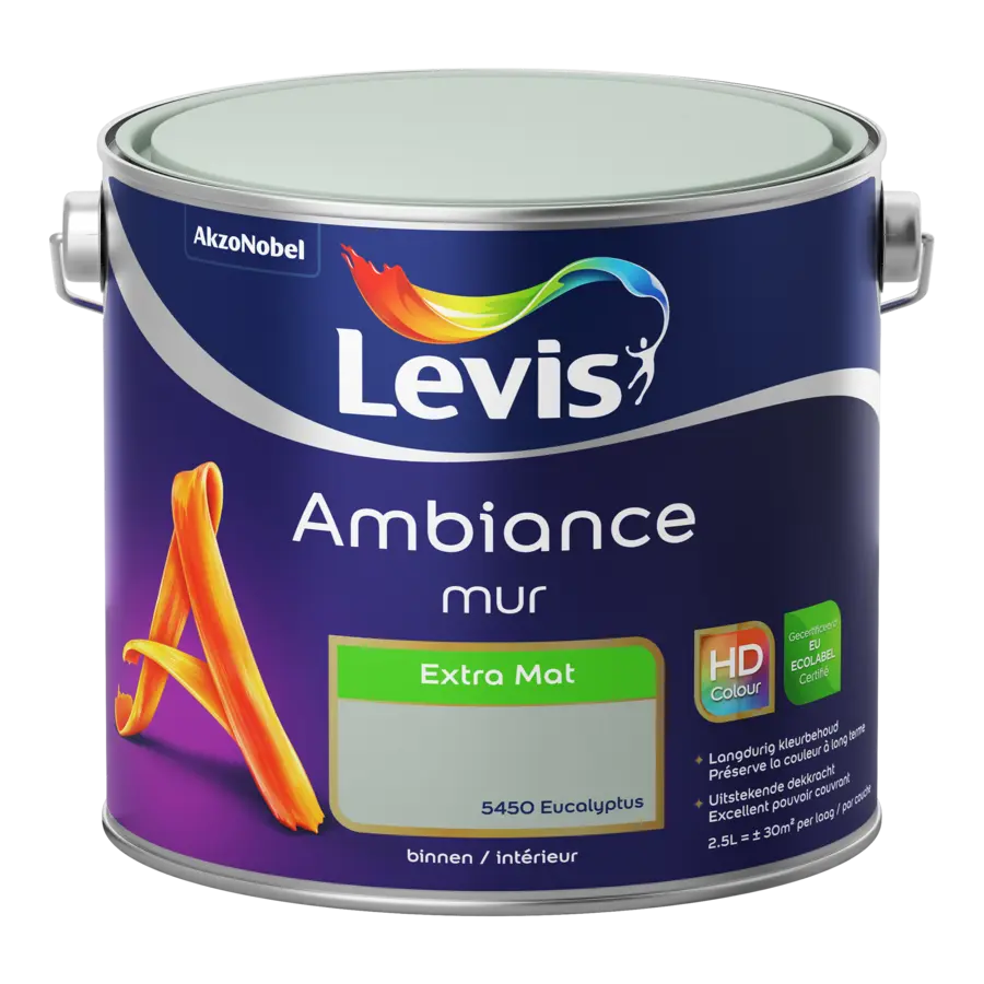 Levis Ambiance muurverf extra mat eucalyptus 2,5 liter