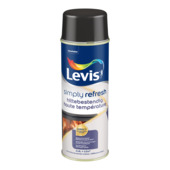 Levis Simply Refresh hittebestendige verf zijdeglans zwart 400 ml