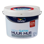 Peinture Levis Mur satin 8 L +2 L blanc