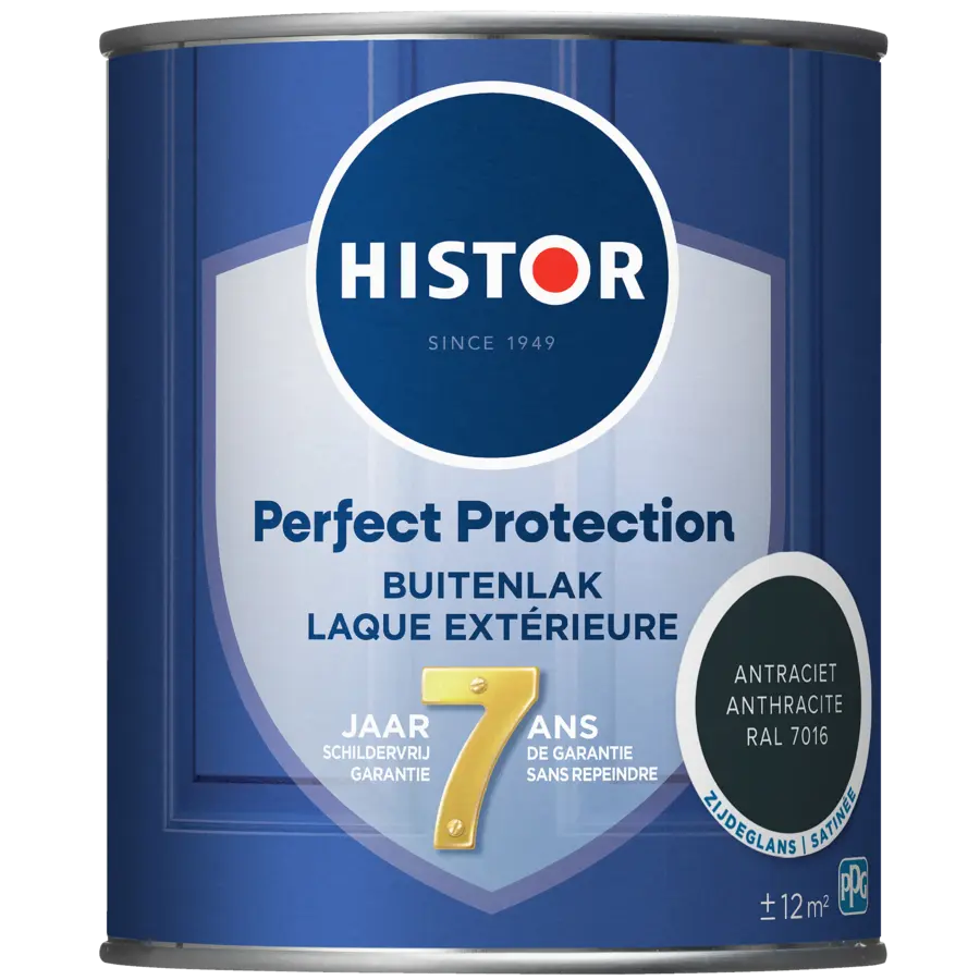Histor Perfect Protection buitenlak zijdeglans RAL 7016 antraciet 750 ml