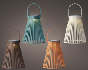 Solar LED lantaarn 18,5 cm hoog diverse kleuren, per stuk