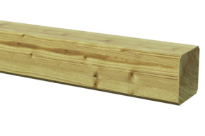 Poteau de jardin imprégné ± 6,8x6,8x240 cm