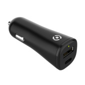 Chargeur USB-A + USB-C Celly Planet pour voiture