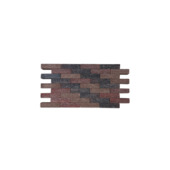 Kasseien beton getrommeld bruin/rood 20x5x6 cm - 936 stuks / 9,36 m²