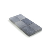 Kasseien beton getrommeld grijs/zwart 20x30x6 cm 