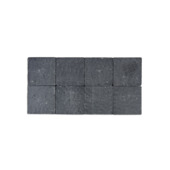 Kasseien beton getrommeld zwart 20x20x6 cm