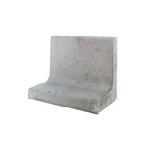 L-element beton grijs 40x30x40 cm