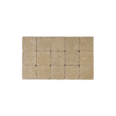 Kasseien beton getrommeld geel 15x15x4 cm - 630 stuks / 14,49 m²