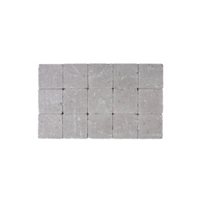 Pavé vibré 15x15x4 cm gris 630 pièces/14,49 m²