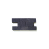 Clinker béton 22x11x5 cm noir 560 pièces/13,44 m²