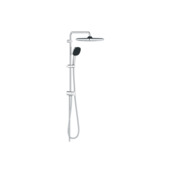 Grohe Douchesysteem Vitalio Comfort 250 Douchesysteem vierkant met omstelling, Max. 8,0L/M Bij 3 Bar Chroom - hartafstand kraan 15 cm