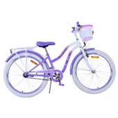 Volare Lovely kinderfiets wit paars 24 inch
