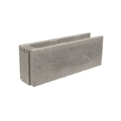 Bloc mural à empiler gris 55x14x20 cm
