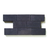 Betonklinker zwart 22x11x7 cm - 420 stuks / 10,08 m²