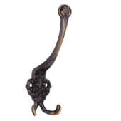 Patère Dewi laiton antique double