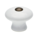 Bouton de meuble Naomi 35 mm porcelaine blanc