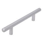 Poignée-barre Romy 208 mm aspect aluminium