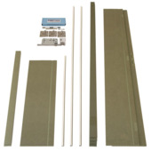 Huisserie en MDF hydrofuge non traité 18 mm 201,5x30 cm