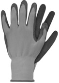 Gants de travail S latex gris