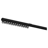 Rail extensible complet Intensions Plus 110-200 cm noir