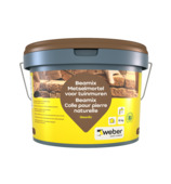 Weber Beamix steenfix metselmortel voor tuinmuren grijs 10 kg
