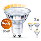 Philips LED spot 50 W warmglow dimbaar 3 stuks