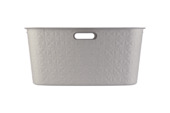 Panier à linge Curver Softex 45 L taupe