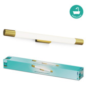 Philips Rover wandlamp rond 10 W IP44 messing