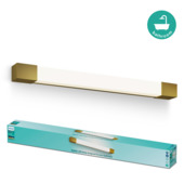 Philips Rover wandlamp vierkant 10 W IP44 messing