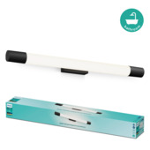 Philips Rover wandlamp rond 10 W IP44 zwart